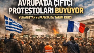 Avrupa’da çiftçi protestoları büyüyor, Yunanistan ve Fransa’da tarım krizi derinleşiyor. Çiftçiler traktörleriyle yolları kapattı.