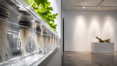Hidroponik sanat ve topraksız tarımın galeri ortamındaki temsili