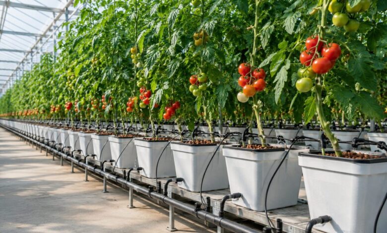 Dutch Bucket hidroponik sistem ile serada domates yetiştiriciliği